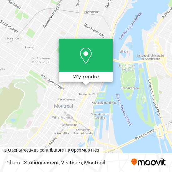 Chum - Stationnement, Visiteurs plan