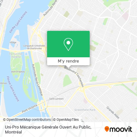 Uni-Pro Mécanique Générale Ouvert Au Public plan