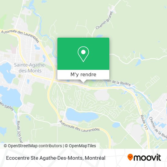 Ecocentre Ste Agathe-Des-Monts plan