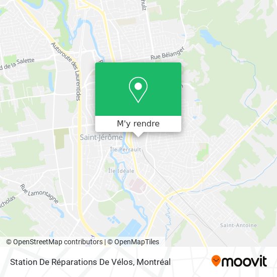 Station De Réparations De Vélos plan