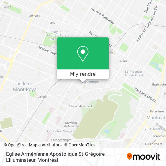 Eglise Arménienne Apostolique St-Grégoire L'Illuminateur plan