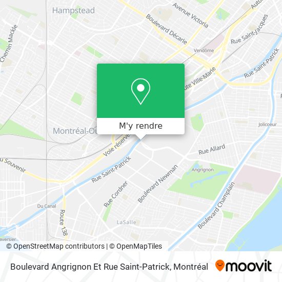 Boulevard Angrignon Et Rue Saint-Patrick plan