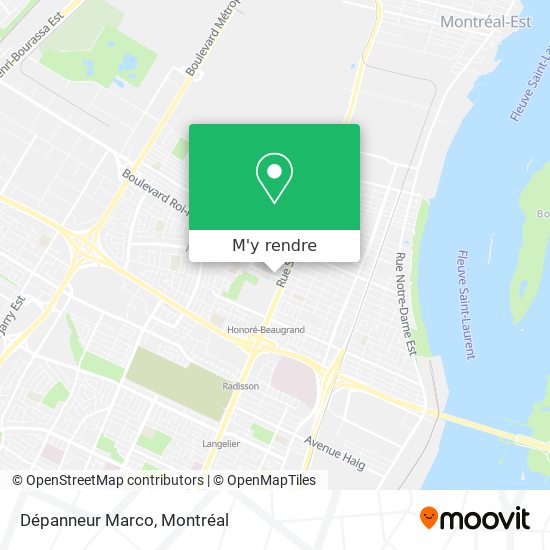 Dépanneur Marco plan