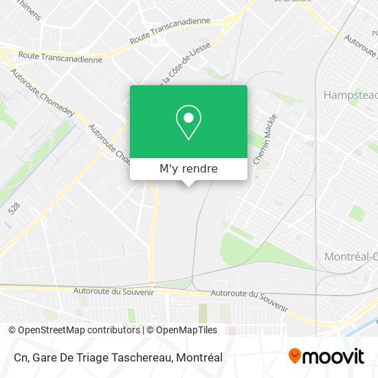Cn, Gare De Triage Taschereau plan