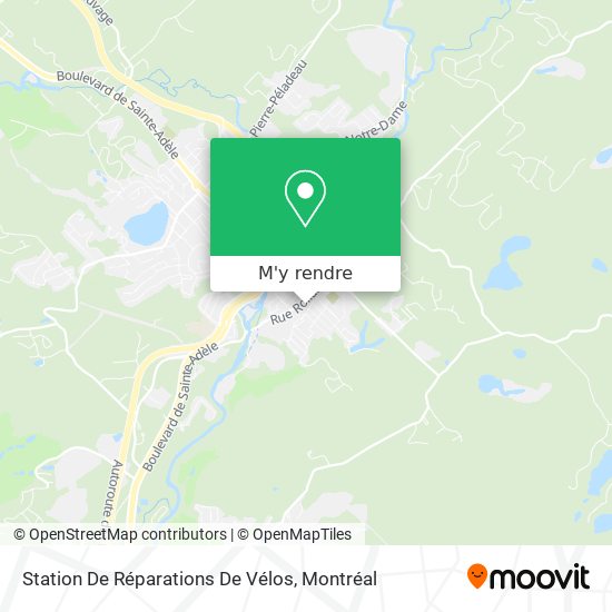 Station De Réparations De Vélos plan