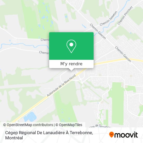 Cégep Régional De Lanaudière À Terrebonne plan