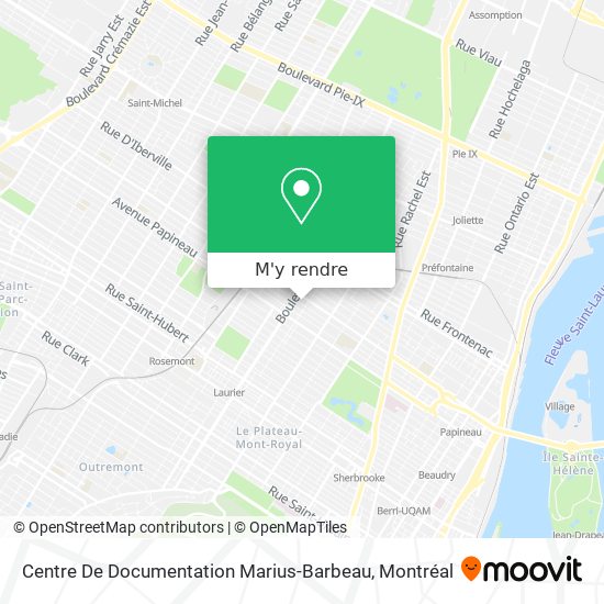 Centre De Documentation Marius-Barbeau plan