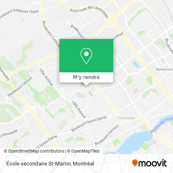 École secondaire St-Martin plan