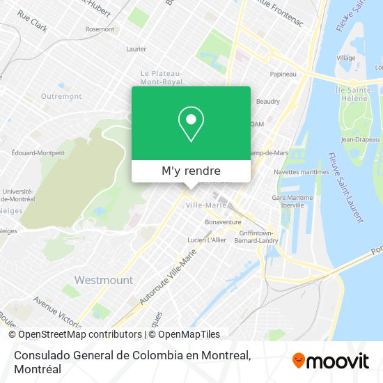 Consulado General de Colombia en Montreal plan