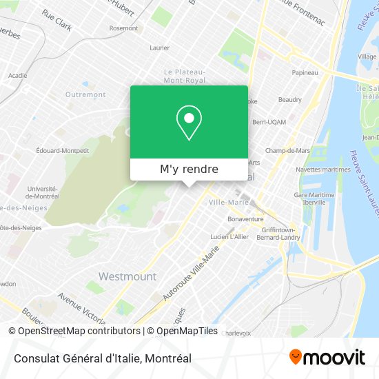 Consulat Général d'Italie plan