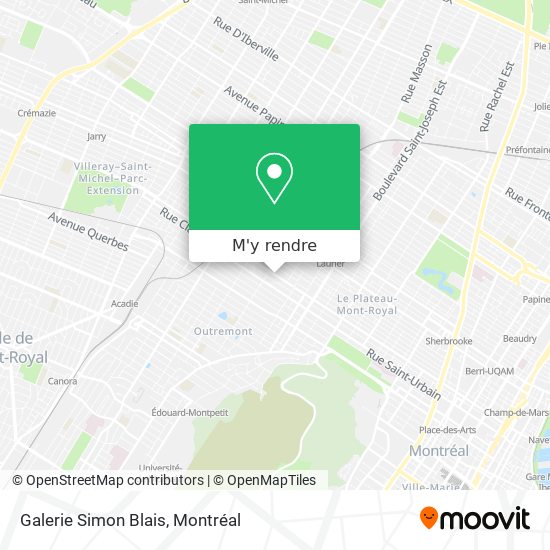 Galerie Simon Blais plan