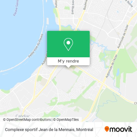 Complexe sportif Jean de la Mennais plan