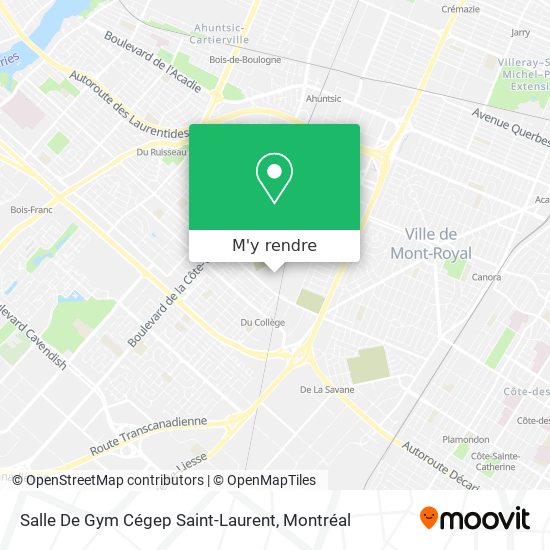 Salle De Gym Cégep Saint-Laurent plan