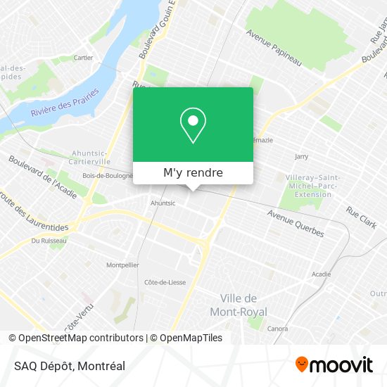 SAQ Dépôt plan
