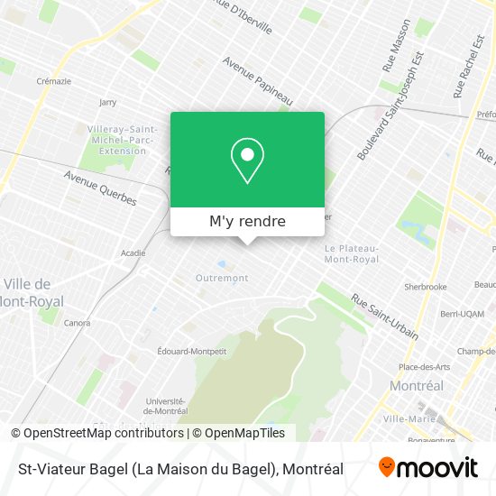 St-Viateur Bagel (La Maison du Bagel) plan