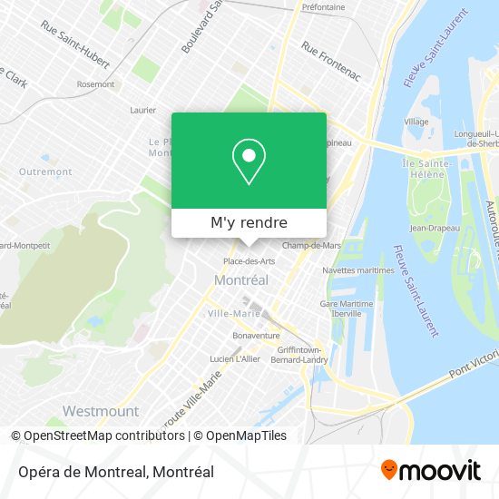 Opéra de Montreal plan