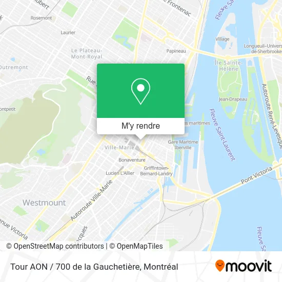 Tour AON / 700 de la Gauchetière plan