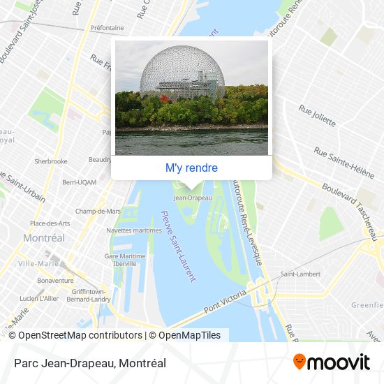Parc Jean-Drapeau plan