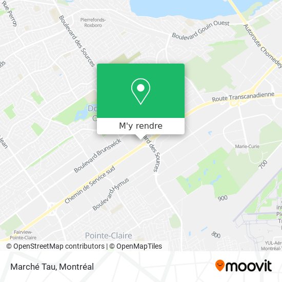 Marché Tau plan