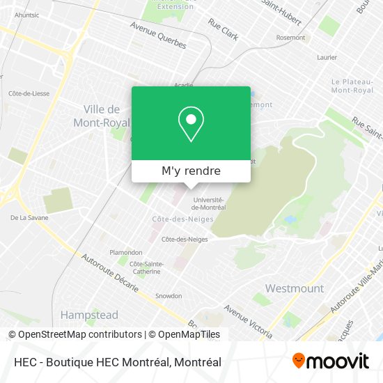 HEC - Boutique HEC Montréal plan