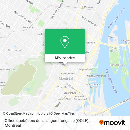 Comment aller à Office québécois de la langue française (OQLF) à Montréal  en Bus ou Métro ?