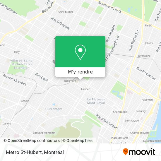 Metro St-Hubert plan