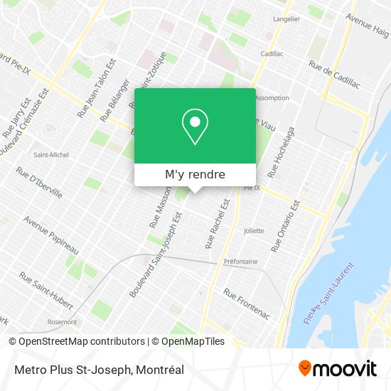 Metro Plus St-Joseph plan