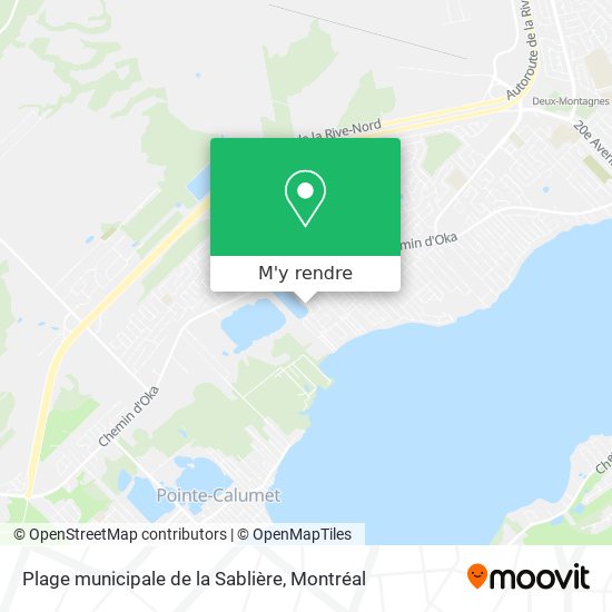 Plage municipale de la Sablière plan