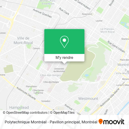 Polytechnique Montréal - Pavillon principal plan