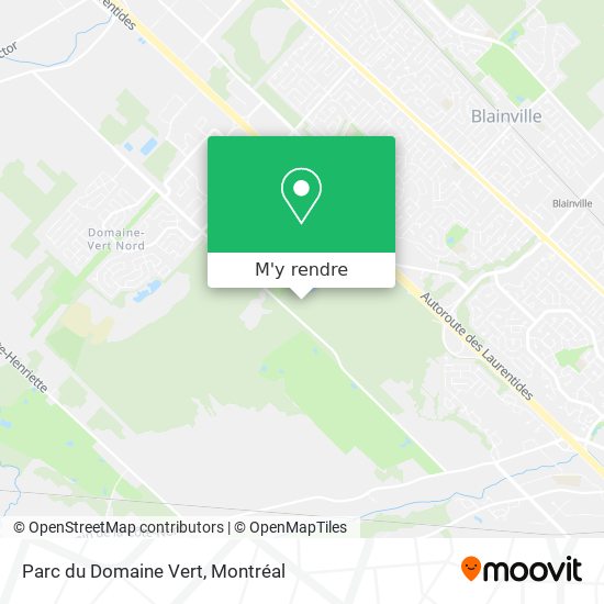 Parc du Domaine Vert plan