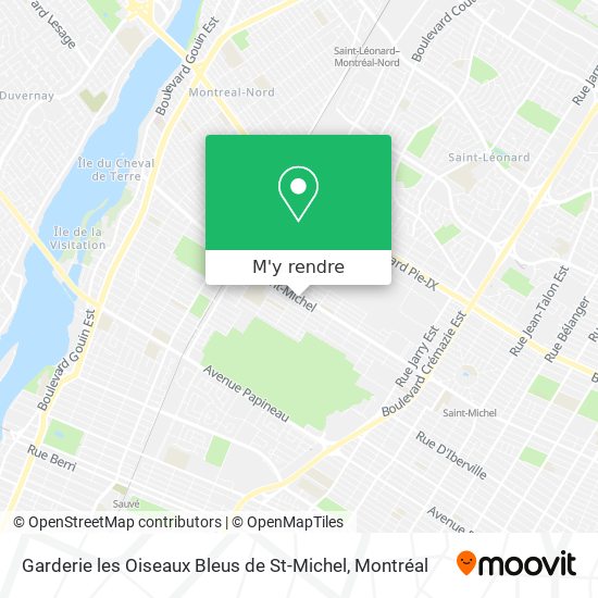 Garderie les Oiseaux Bleus de St-Michel plan