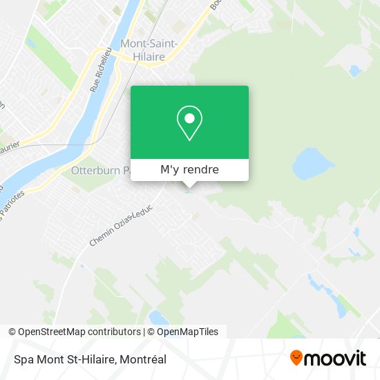 Spa Mont St-Hilaire plan