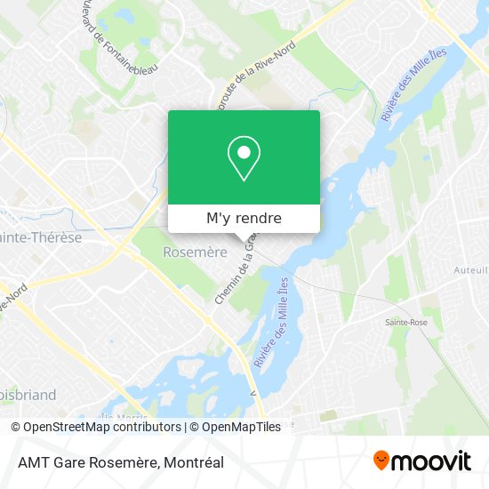 AMT Gare Rosemère plan