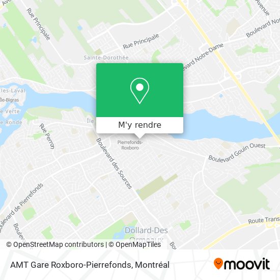 AMT Gare Roxboro-Pierrefonds plan