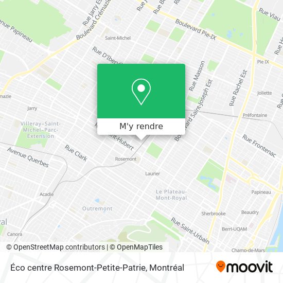 Éco centre Rosemont-Petite-Patrie plan