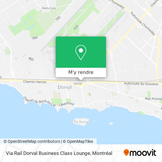 Via Rail Dorval Business Class Lounge plan