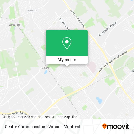 Centre Communautaire Vimont plan