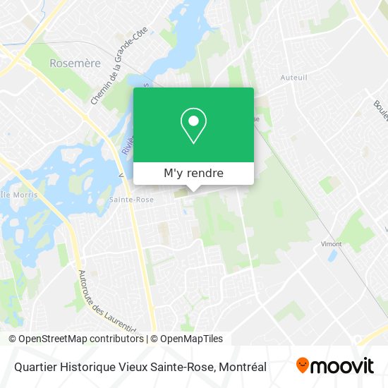Quartier Historique Vieux Sainte-Rose plan