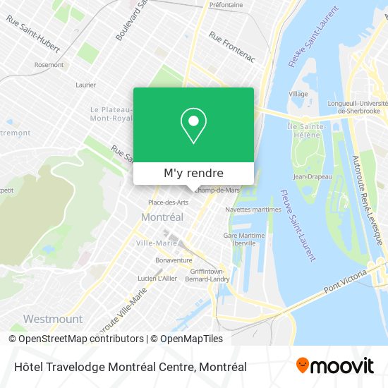 Hôtel Travelodge Montréal Centre plan