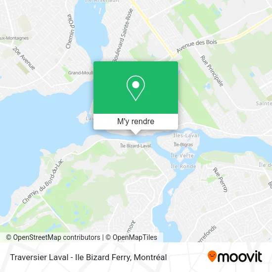 Traversier Laval - Ile Bizard Ferry plan