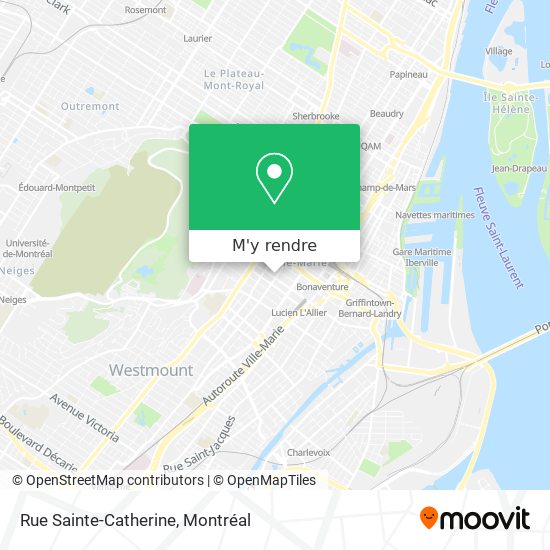Rue Sainte-Catherine plan