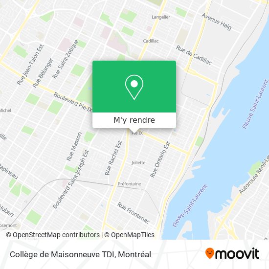 Collège de Maisonneuve TDI plan