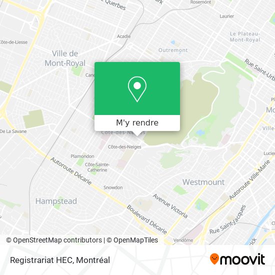 Registrariat HEC plan