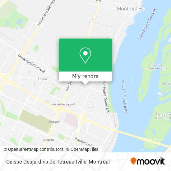 Caisse Desjardins de Tetreaultville plan