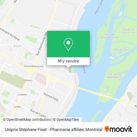 Uniprix Stéphane Fiset - Pharmacie affiliée plan