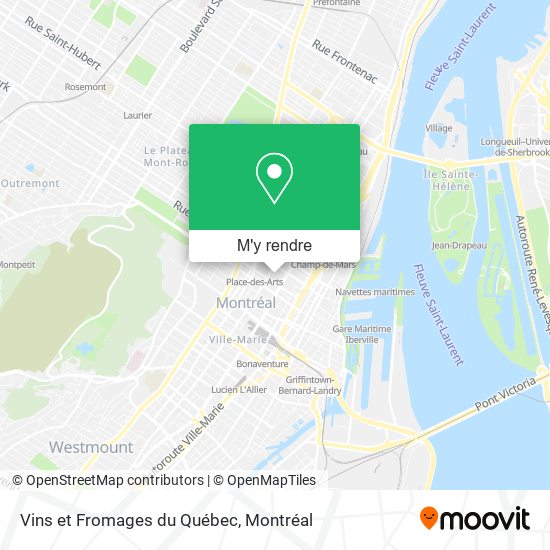 Vins et Fromages du Québec plan