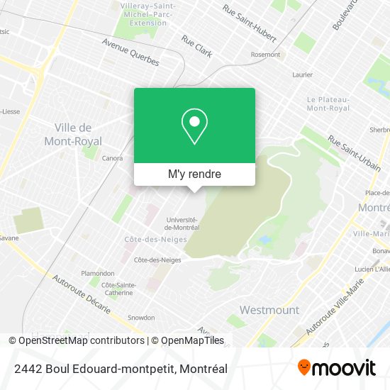 2442 Boul Edouard-montpetit plan