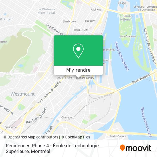 Résidences Phase 4 - École de Technologie Supérieure plan