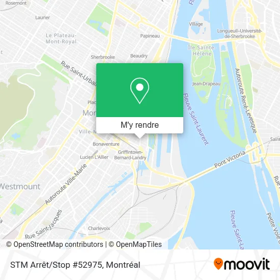 STM Arrêt/Stop #52975 plan