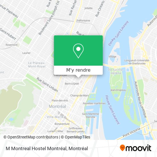 M Montreal Hostel Montréal plan